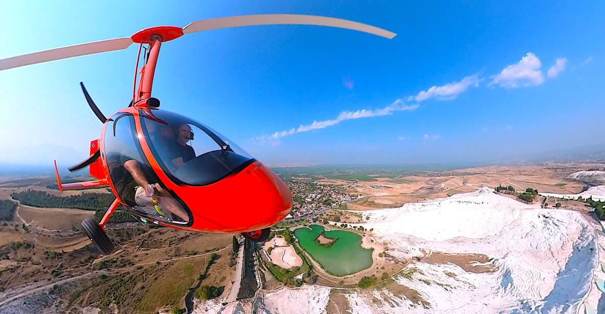 Pamukkale: Gyrocopter Tour Over the Travertines & Hierapolis