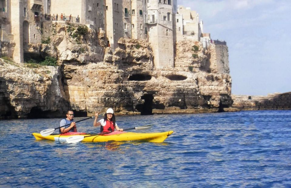 Polignano Sea Kayak Tour With Swimming Stop in Cave