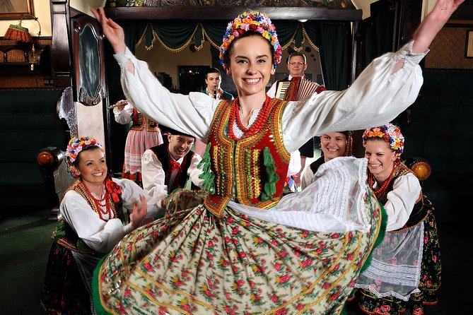 Polish Folk Show With 3 Course Dinner in Krakow Legendary Restaurant