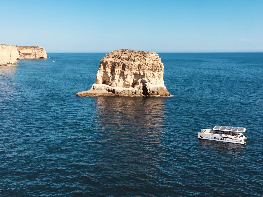 Portimão: Benagil Caves & Golden Coast Eco Catamaran Tour