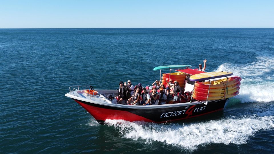 Portimão: Benagil Caves Speedboat and Kayak Guided Tour