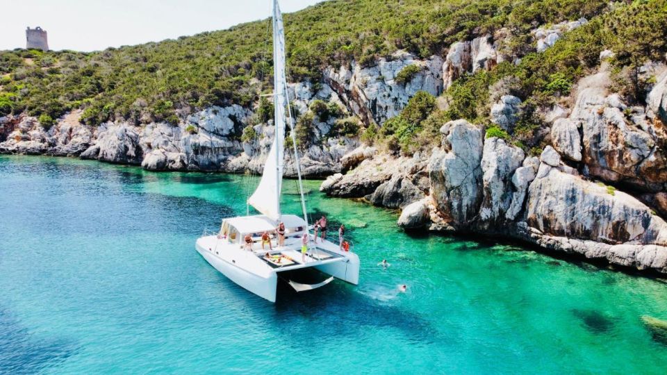 Porto Conte: Half-Day Catamaran Tour With Aperitif