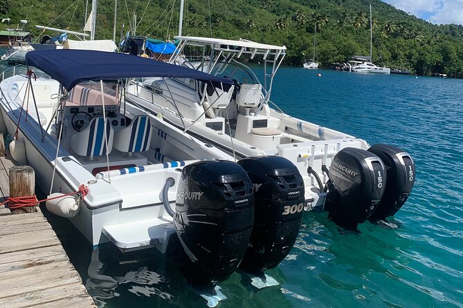 Private All Inclusive Speedboat to Soufriere With Lunch, Mud Bath & Waterfall