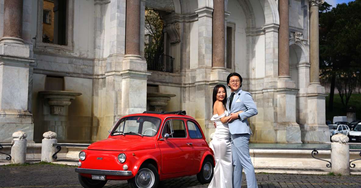 Professional Photoshoot With Most Classic Fiat500 of Rome