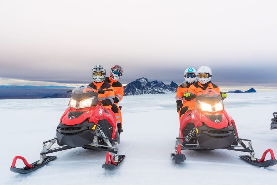 Reykjavík: Langjökull Glacier Snowmobile Tour With Ice Cave