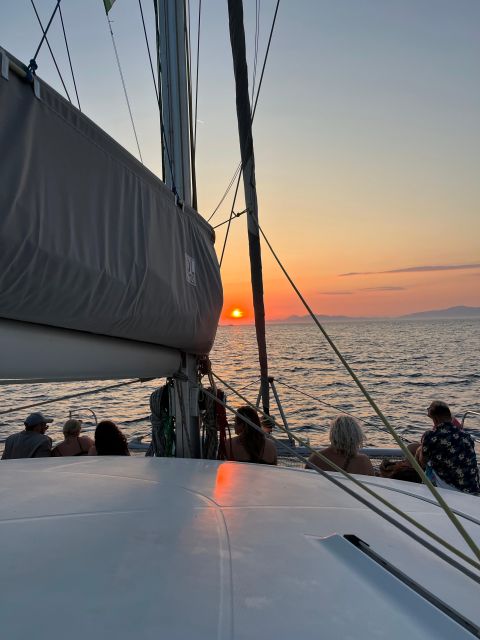 Rhodes: Sunset Sailing Catamaran Cruise – and Drinks