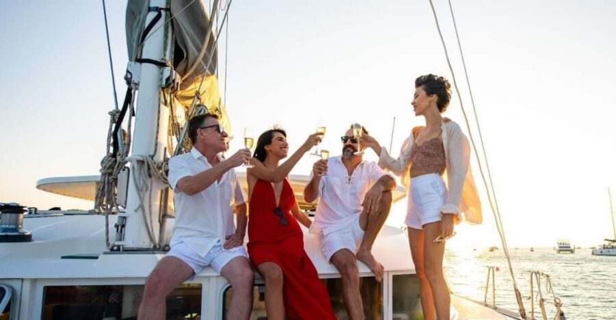 Riviera Maya: Sunset Cruise With Beach Dinner and Open Bar