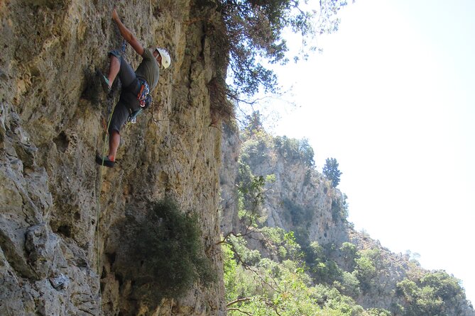 Rock Climbing With a Guide in Chania Therisos Gorge