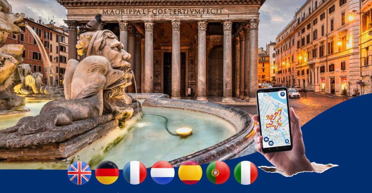 Rome Centre: Walking Tour With Audio Guide on App