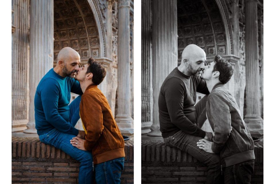 Rome: Couple Photoshoot Experience LGBTQ+ Friendly