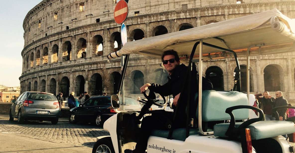 Rome: Evening Golf Cart Tour With Aperitivo