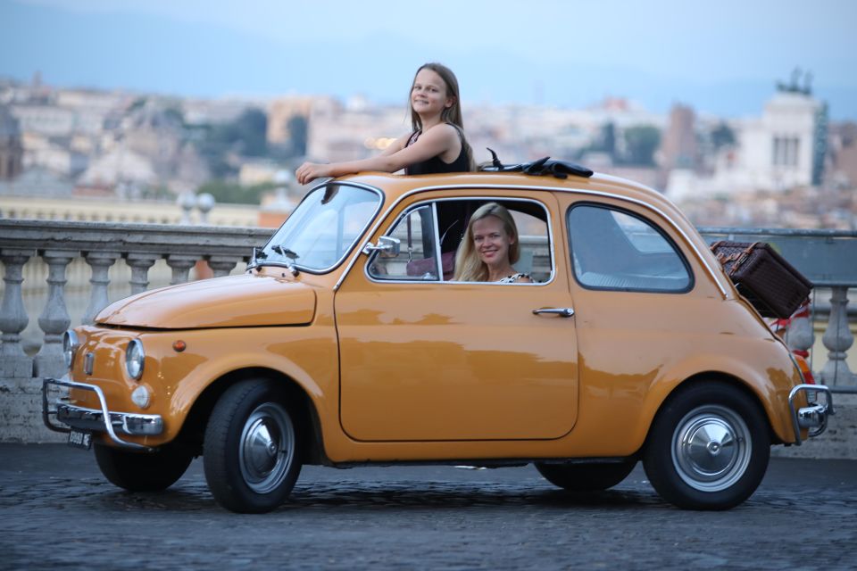 Rome Fiat 500 Vintage City Photo Tour