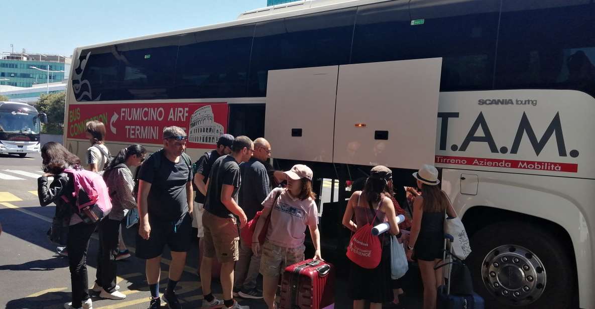 Rome: Fiumicino Airport Shuttle Bus to Rome City Center