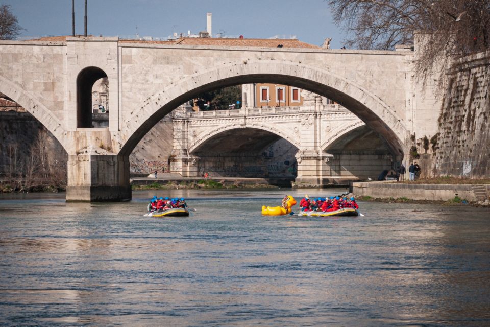 Rome: Tiber River Urban Rafting Tour With Roman Pizza