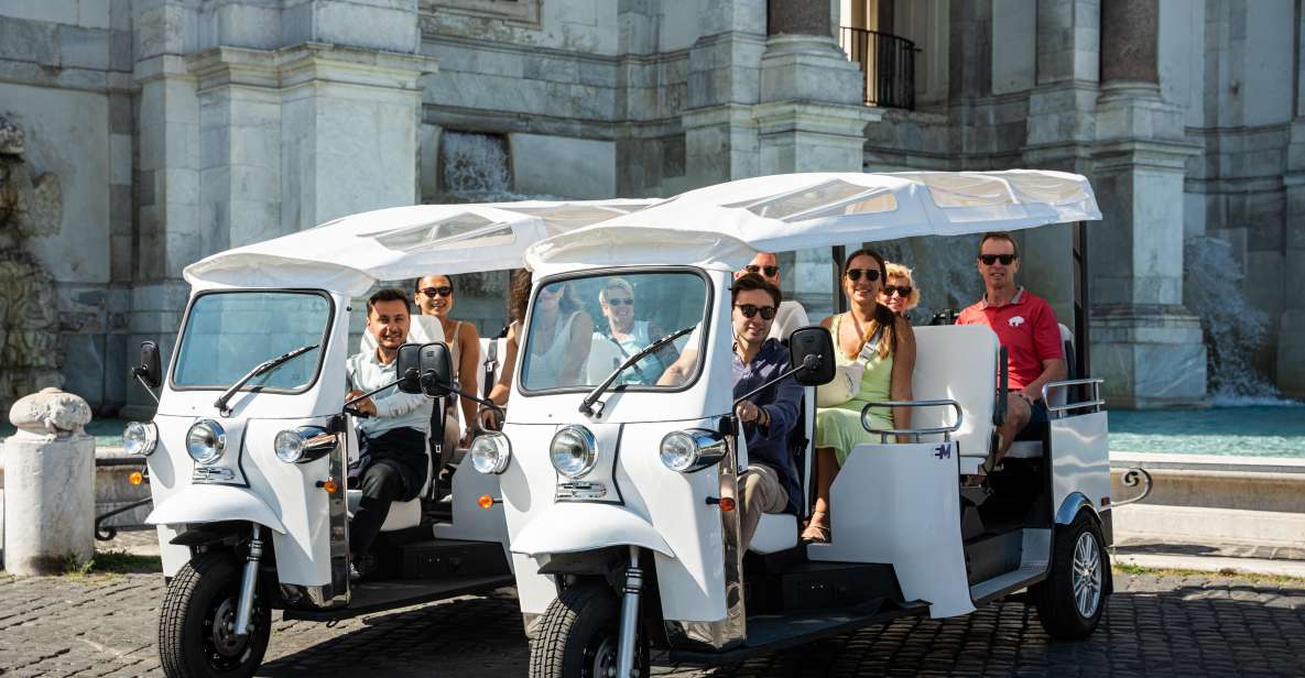 Rome: Tuk Tuk Private Tour With Hotel Pickup and Prosecco