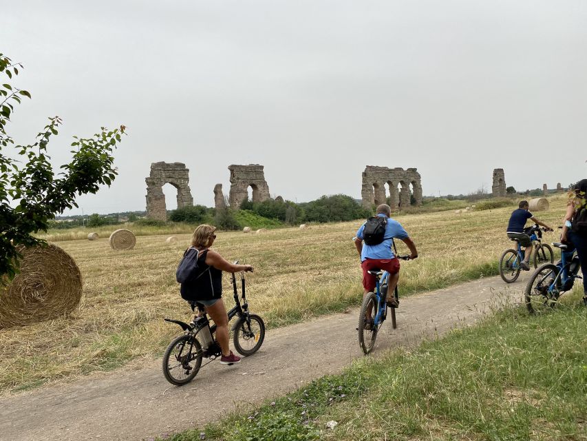 Rome:Appian Way E-Bike Tour With Catacombs, Aqueducts & Food