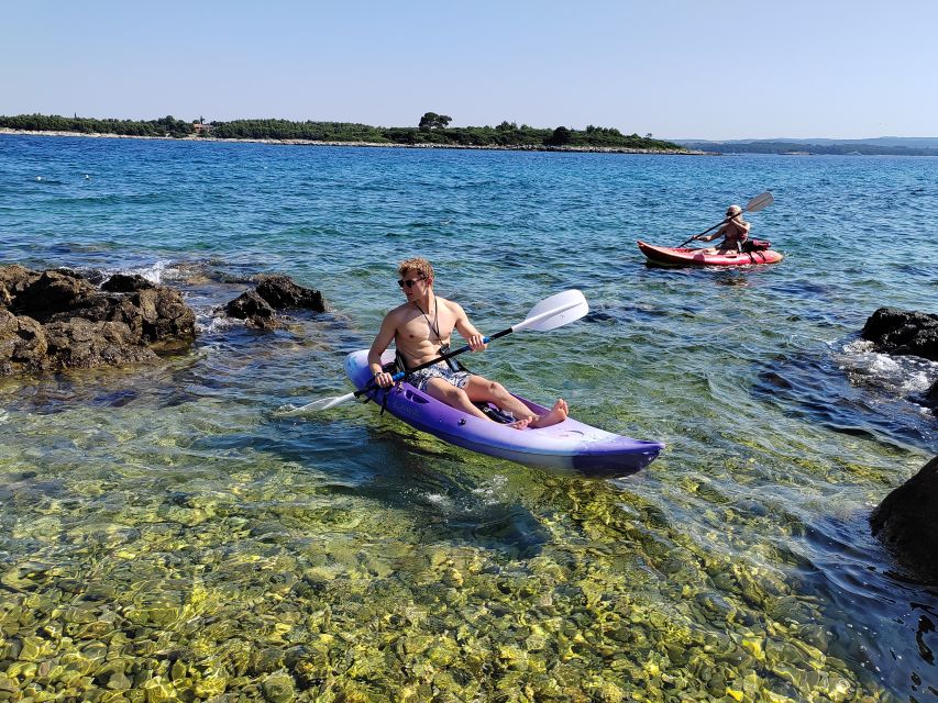 Rovinj: Golden Cape Desert Islands Kayak & Snorkeling Tour