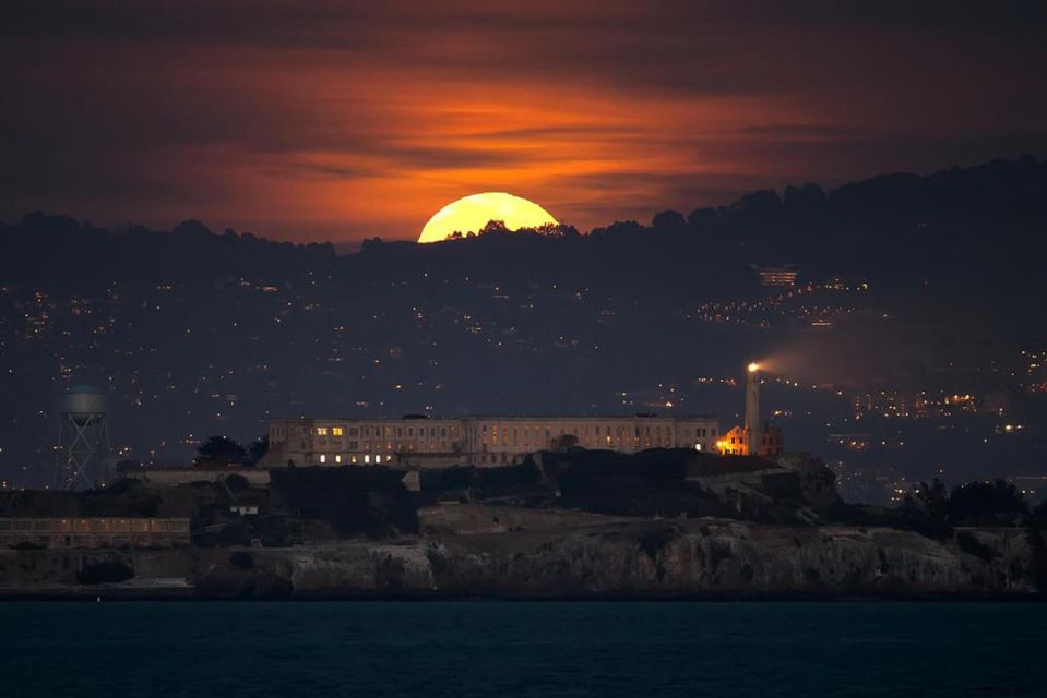 San Francisco: City Lights Sail Under the Full Moon