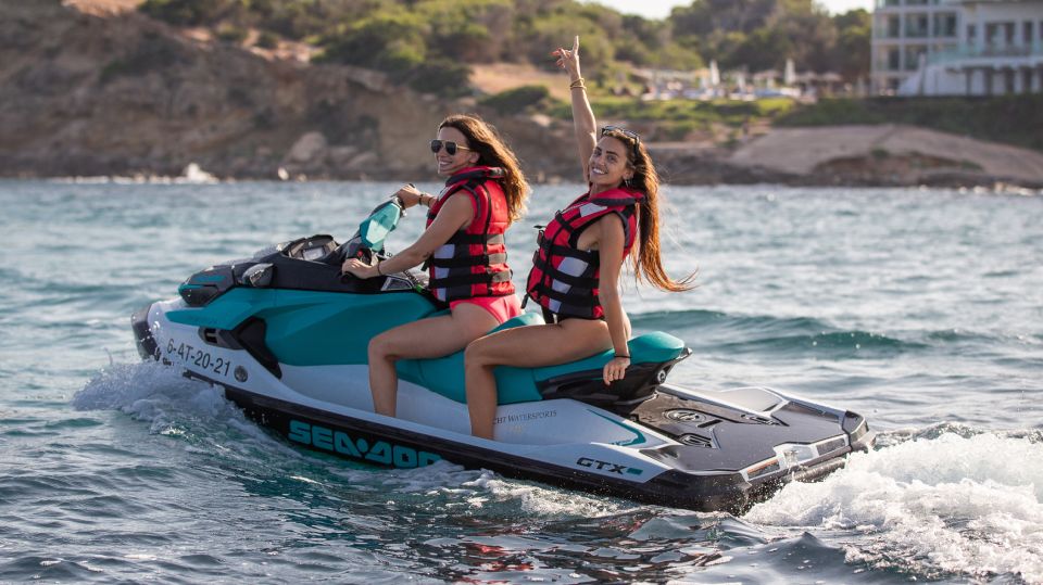 Santa Eulalia: Jet Ski Tour With Optional Dolphin Searching