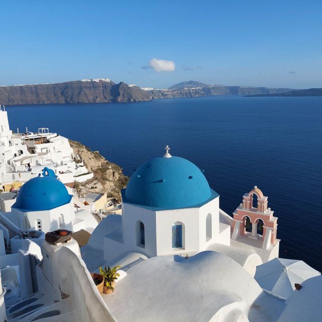 Santorini: Private Sunset Tour With Wine Tasting and Dinner