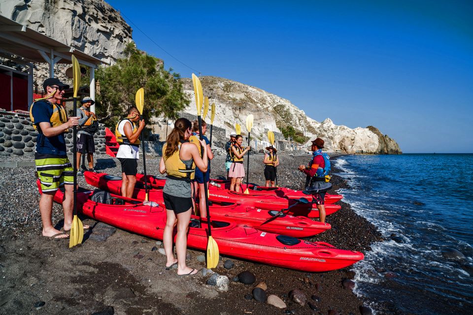 Santorini: Sea Kayaking With Light Lunch