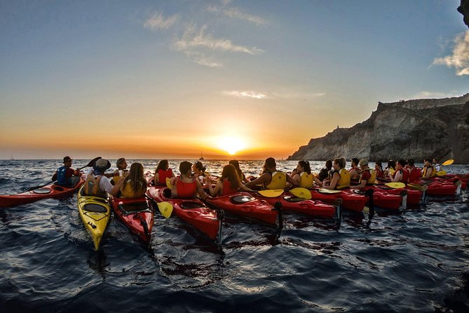 Santorini: Sunset Sea Kayak With Light Dinner - Activities Included