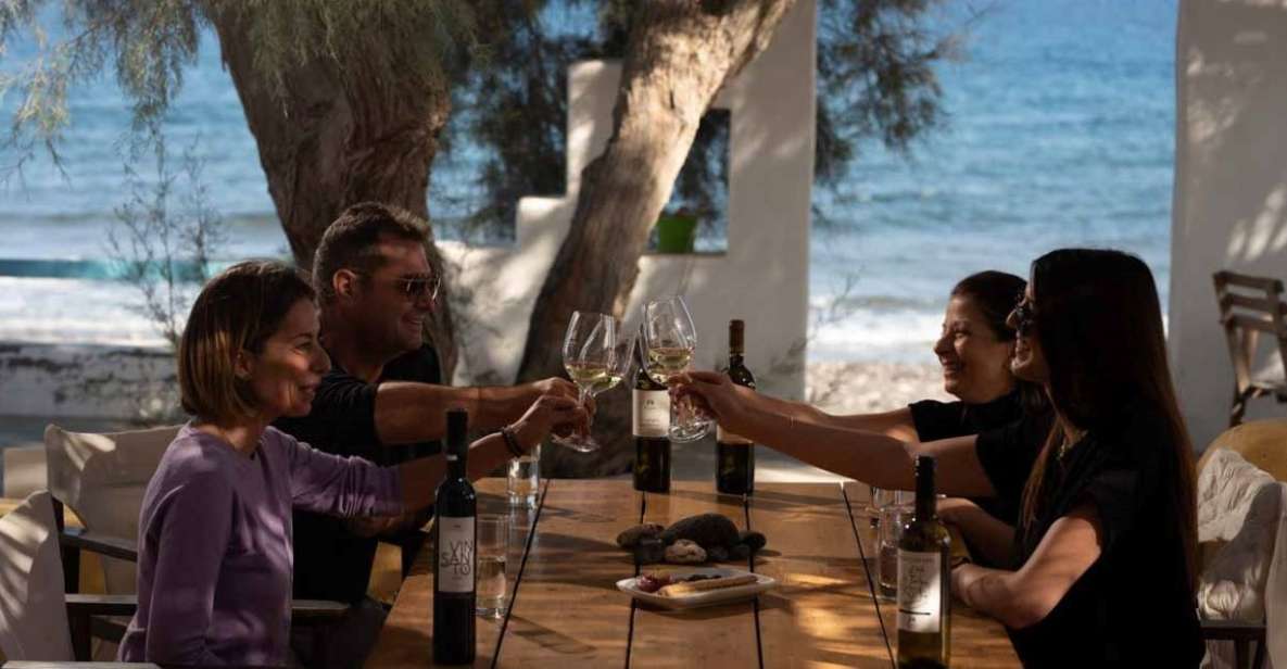 Santorini: Wine Tasting Tour With 4-Course Lunch and 4-Wines