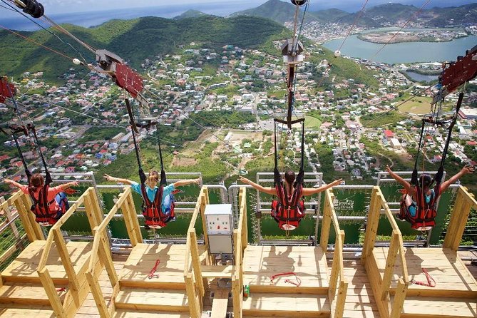 Sky Explorer and Flying Dutchman at Rainforest Adventures St. Maarten