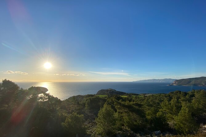 Small Group Hiking Sunset in Monolithos