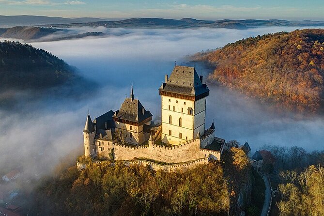 Small-Group Karlštejn Castle and Koneprusy Caves Tour