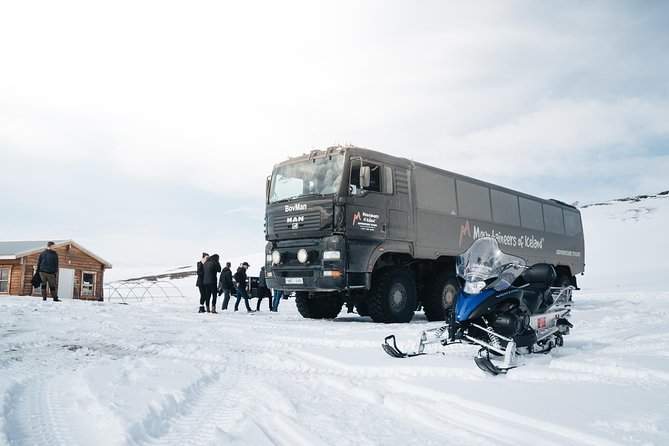 Snowmobiling Adventure on Langjokull Glacier From Gullfoss