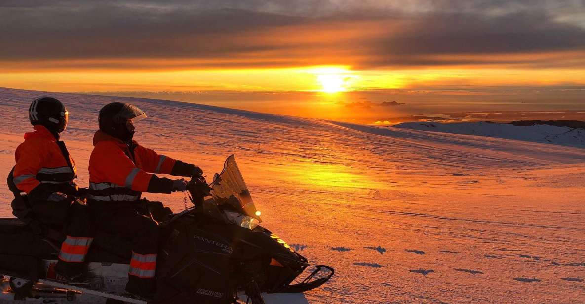 Snowmobiling on Eyjafjallajökull