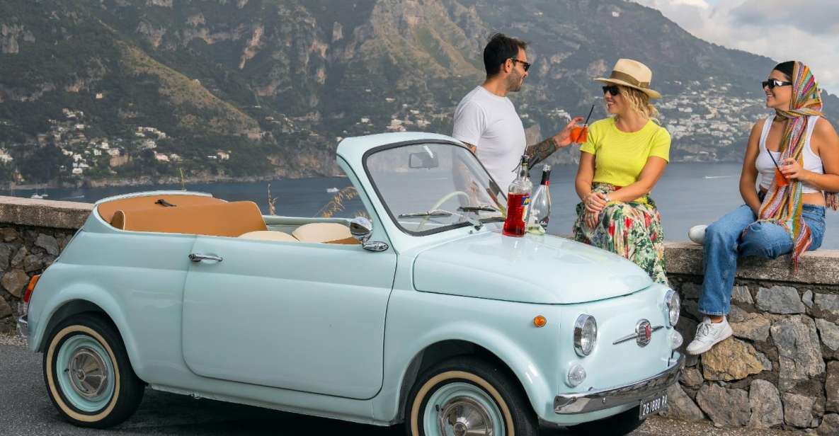 Sorrento and Amalfi Coast: Tour in Fiat 500 Spiaggina - Vintage Fiat 500 Cabriolet Tour