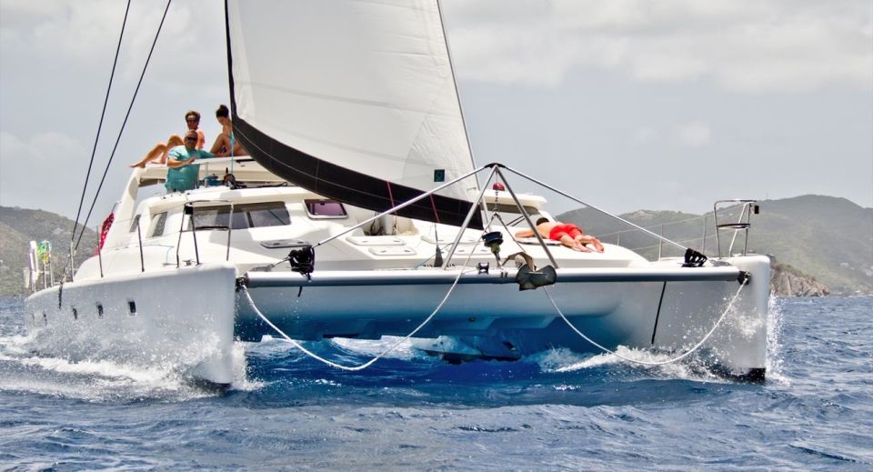 St. Thomas: Private 50-Foot Voyage 500 Catamaran Sail