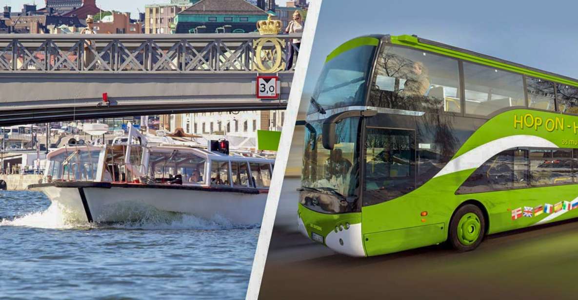 Stockholm: Hop-On Hop-Off Bus With Audio Guide & Boat Option - Overview and Pricing