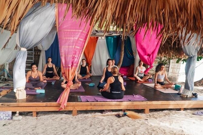 Sunrise Yoga Class Overlooking the Beach, the Sea & Sunrise .