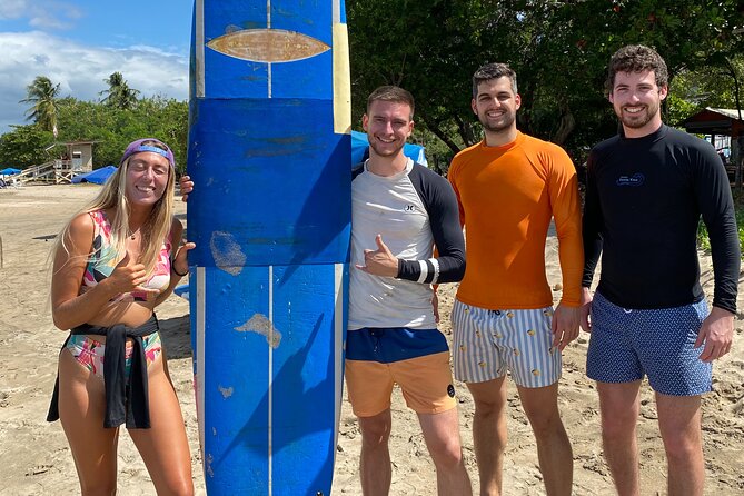 Surf-lessons at Playa Samara, Guanacaste.