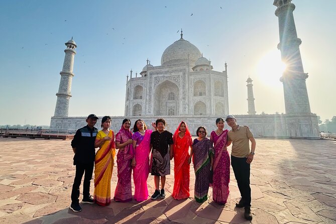 Taj Mahal Full Day Tour With Four Monuments Sunrise to Sunset