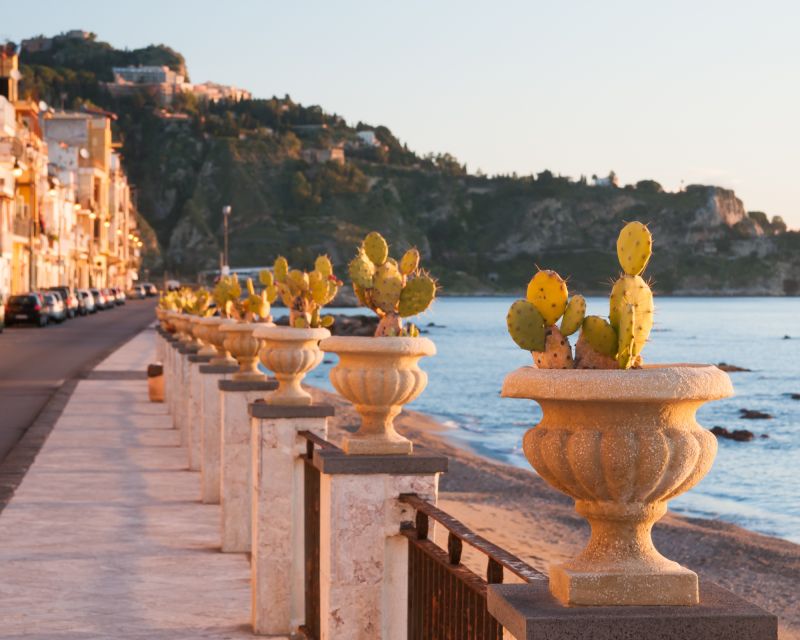 Taormina, Isola Bella, and Castelmola From Catania