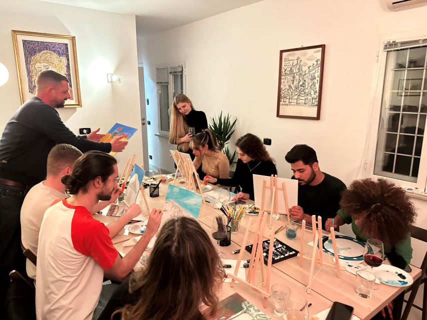 Tipsy Painting Class With Fine Wine & Arts in Rome