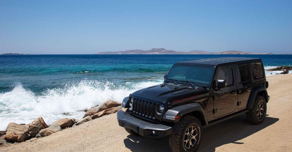 Vip Private Jeep Tour of Mykonos With Light Meal Included