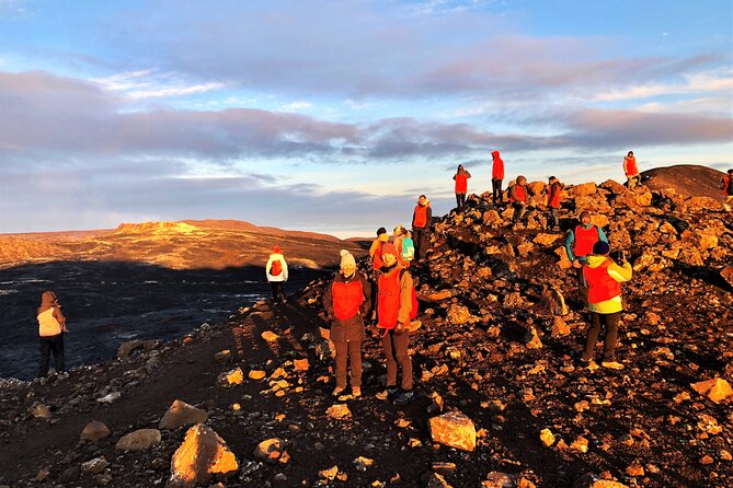 Volcano Hike and Blue Lagoon Including Admission Small Group Tour