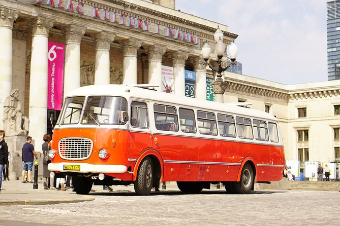 Warsaw City Sightseeing in a Retro Bus for Groups