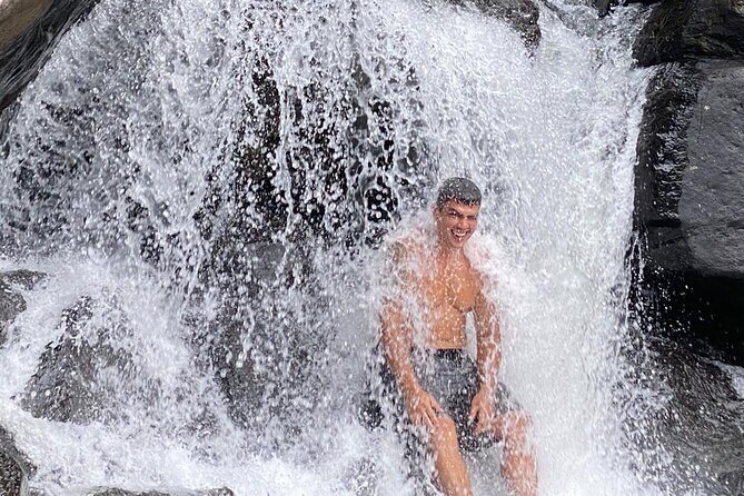 Waterfall Hike in Remote Area of El Yunque Rainforest; San Juan