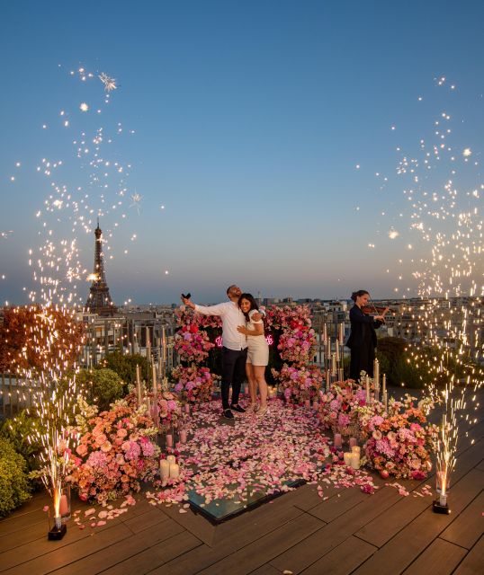 Wedding Proposal on a Parisian Rooftop With 360° View