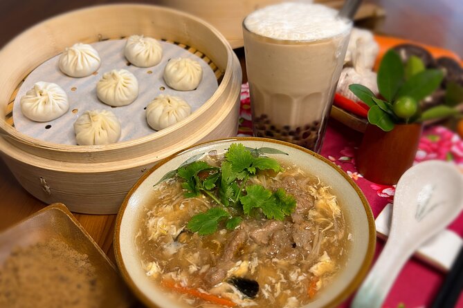 Xiao Long Bao, Pork Thick Soup, Bubble Milk Tea. Taiwan Traditional Light Meals Experience-B (Taipei Cooking Class)