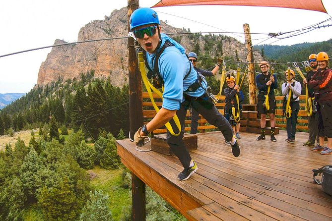 Ziplining Across the Beautiful Gallatin River