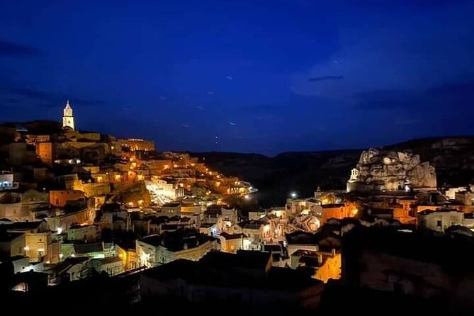 2h Night Walking Tour With Guide and Entrance Fees in Matera - Meeting and Pickup