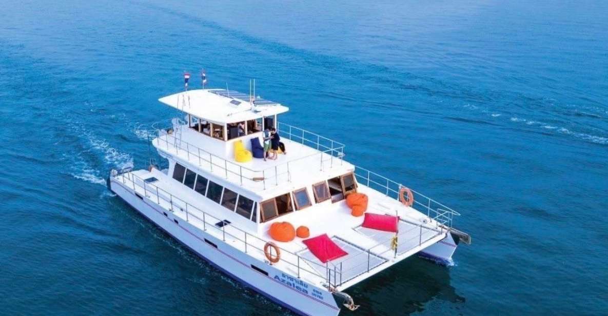 Amazing Coral Island & Sunset Dinner With Power Catamaran - Itinerary and Duration