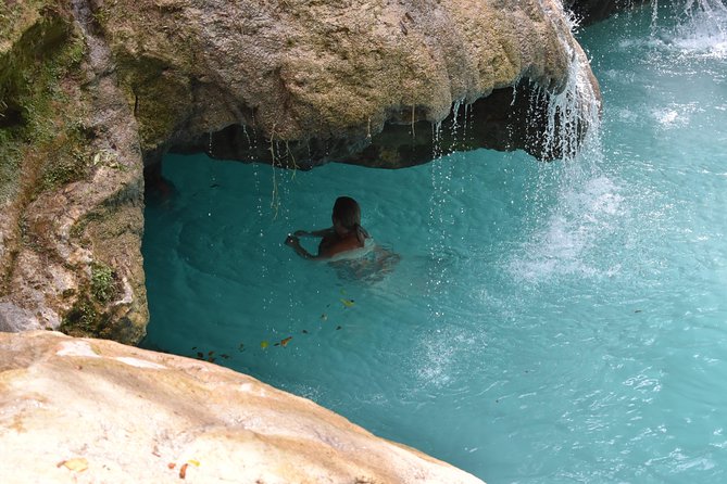 Blue Hole & Secret Falls Day Trip Plus Shopping From Runaway Bay - Exploring Secret Falls